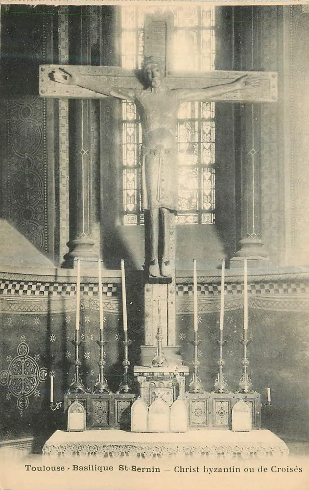 Toulouse - Basilique St-Sernin — Christus byzantinisch oder Kreuzritterstil - Vorderseite