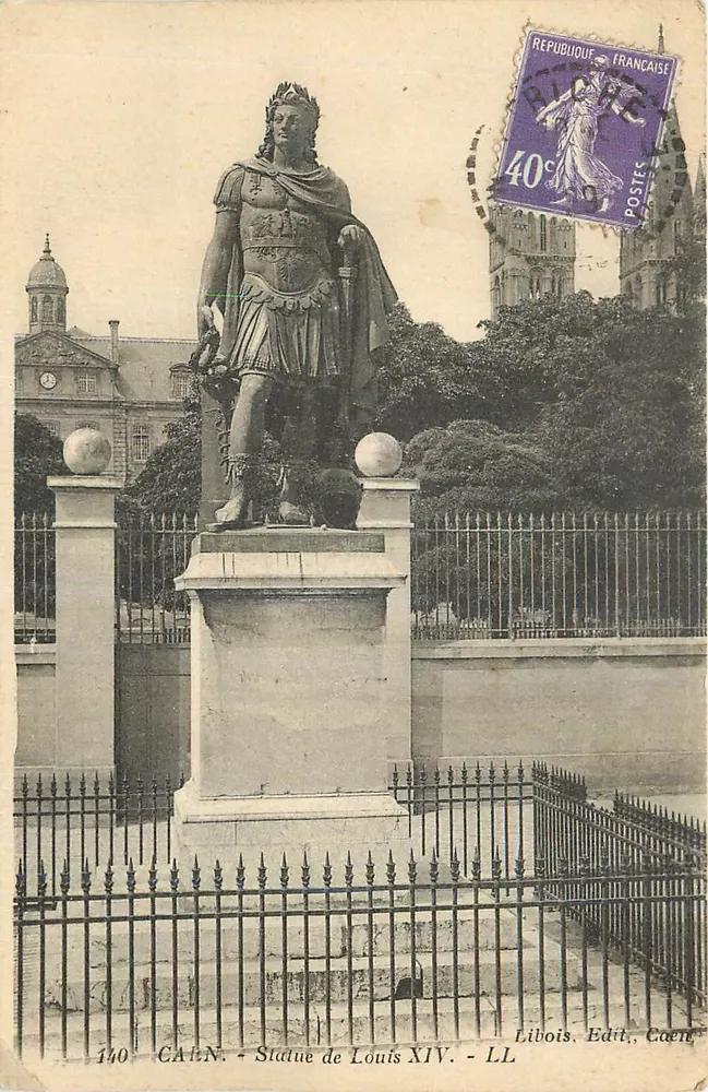 Estátua de Luís XIV — Caen — Libois Edit, Caen - Frente