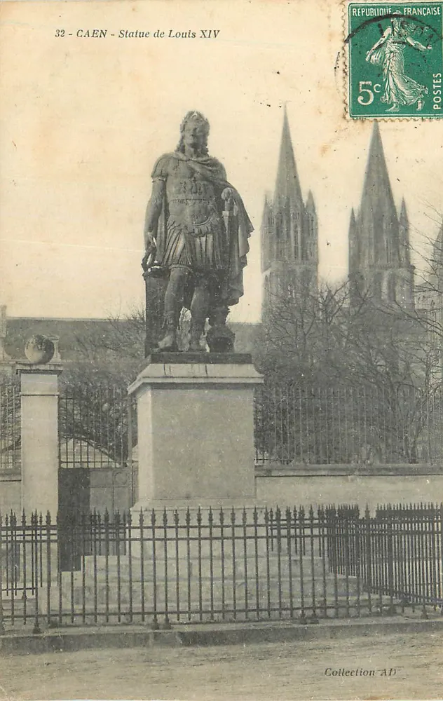 CAEN - Estátua de Luís XIV — Coleção AD - Frente