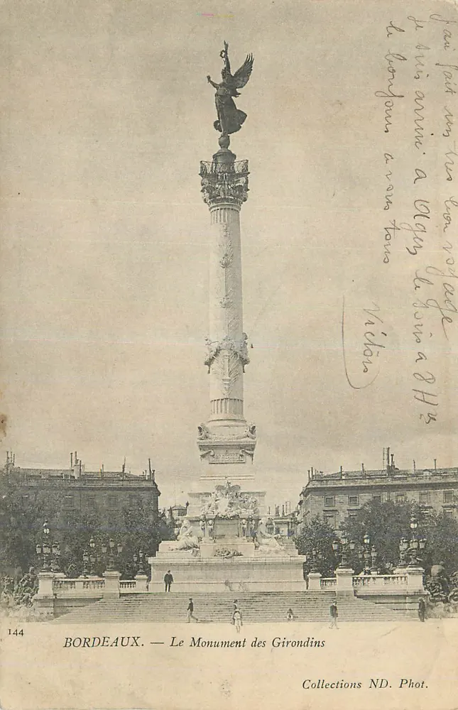 Bordeaux — Das Monument der Girondins — Collections ND. Fot. n°144 - Vorderseite
