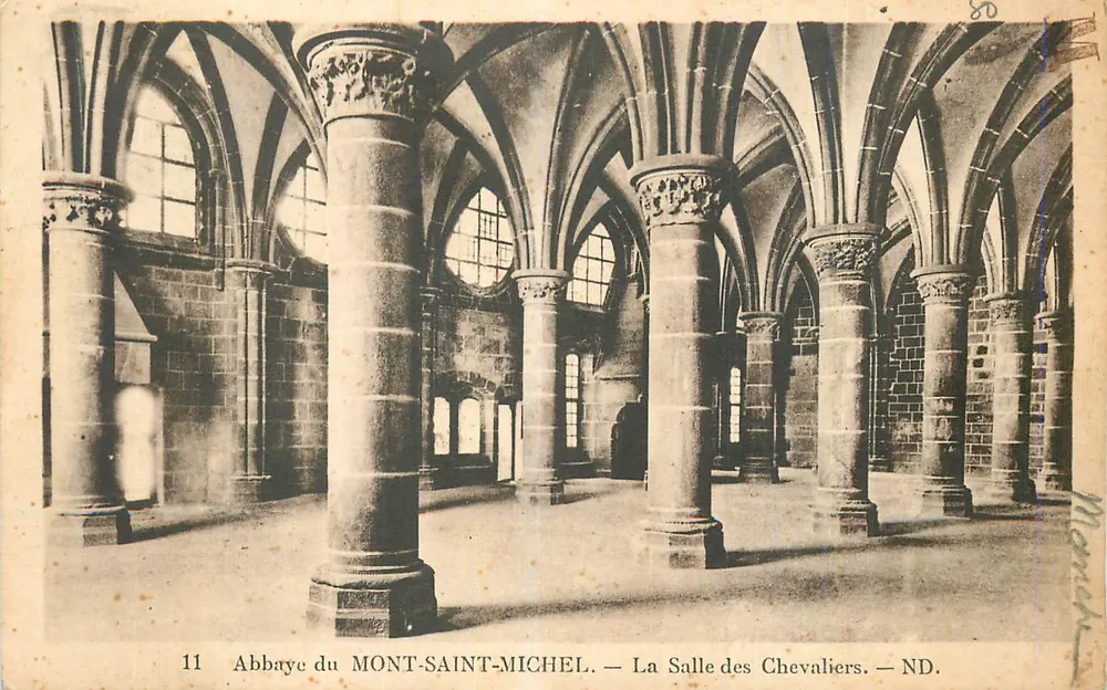 Abtei MONT-SAINT-MICHEL — Die Ritterhalle — ND. - Vorderseite