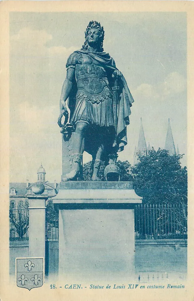 Statue von Ludwig XIV im römischen Gewand — Caen — Nr. 18 - Vorderseite