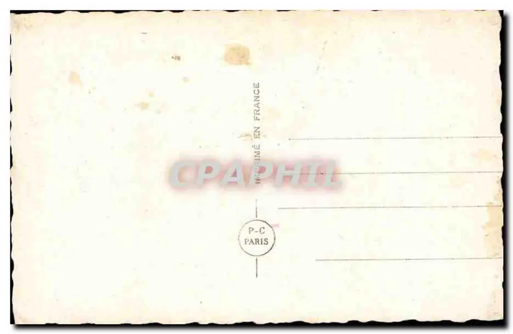 Casal apaixonado — decoração floral e paisagem — P-C Paris n°5609/1 - Verso