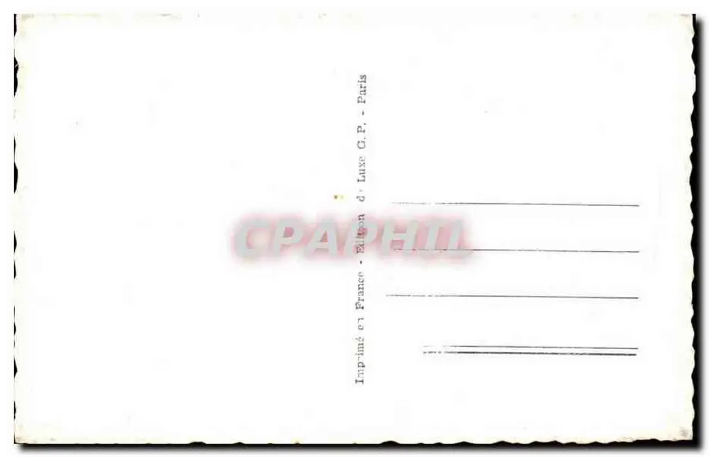 Jovem mulher com rosa — carta postal colorida — G.P. Luxe, n° 157 - Verso