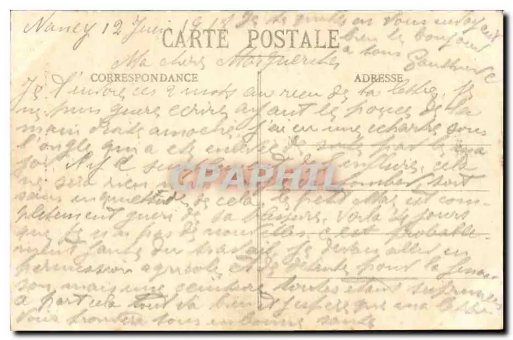 NANCY - Monumento de Grandville, por Bussières - Verso