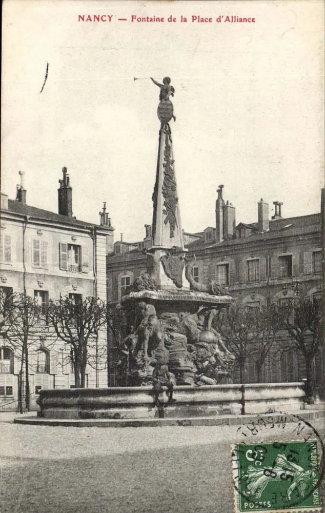 NANCY — Fonte da Place d'Alliance — N. MEURIN - Frente
