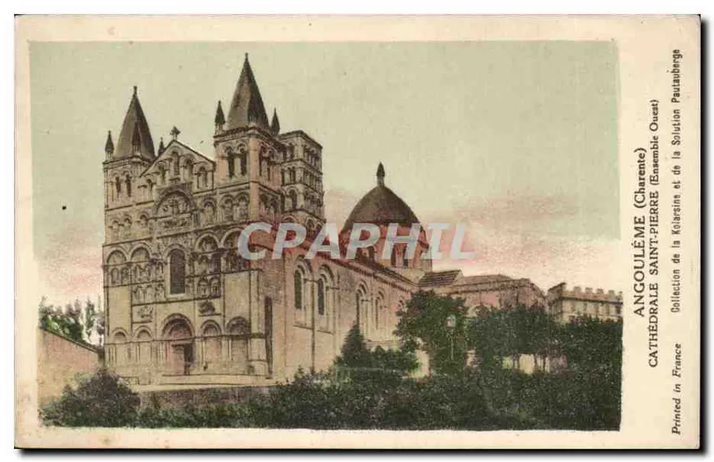 Angoulême — Catedral de São Pedro (Charente) — Coleção da Solution Paulusberge - Frente