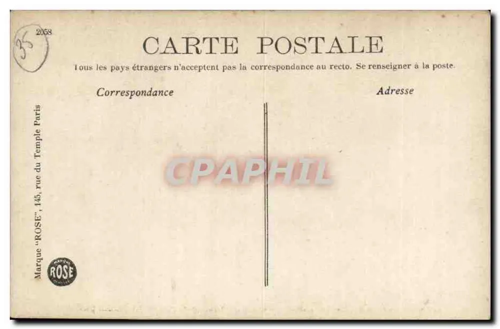 Fougères (Ille-et-Vilaine) — Die Kirche Saint-Léonard und der Öffentliche Garten — Verlag ROSE, n°2 - Rückseite
