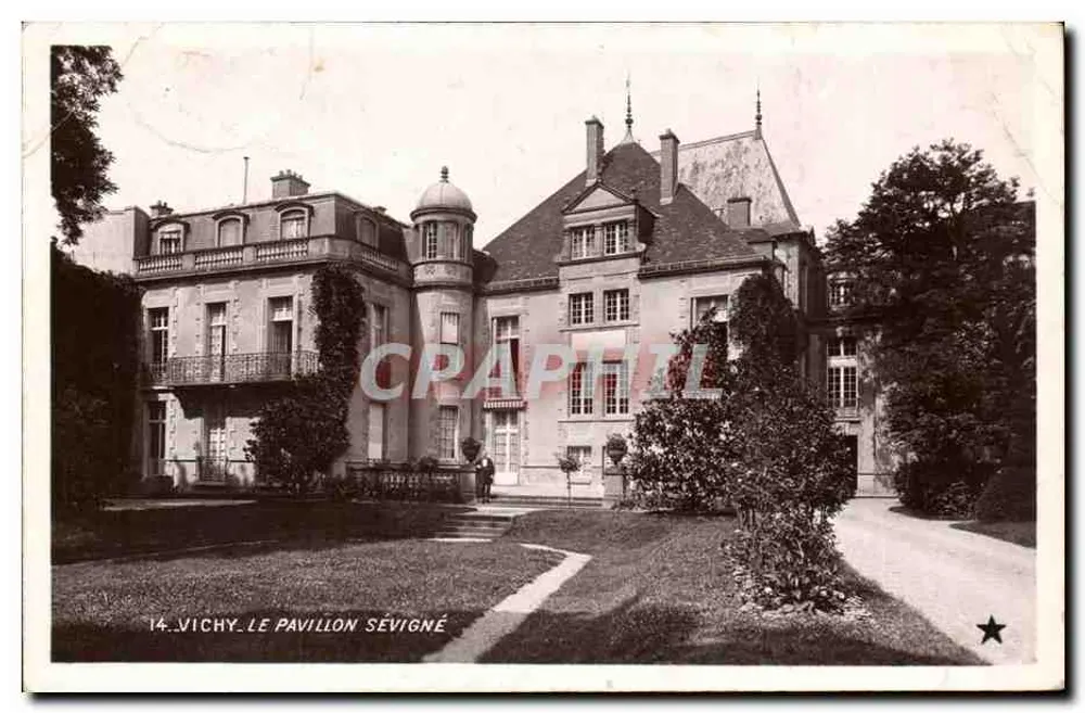 Vichy - O Pavilhão Sévigné — editor Marca 'ETOILE', n°14 - Frente