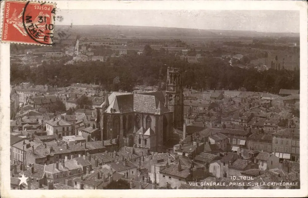 Toul — Allgemeiner Blick vom Dom aus — Éditeur Étoile, n°10 - Vorderseite