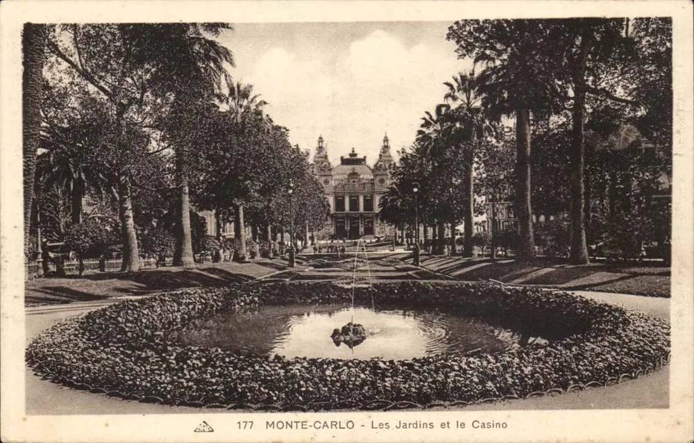 Monte-Carlo — Die Gärten und das Casino — unbekannter Verlag, Nr. 177 - Vorderseite