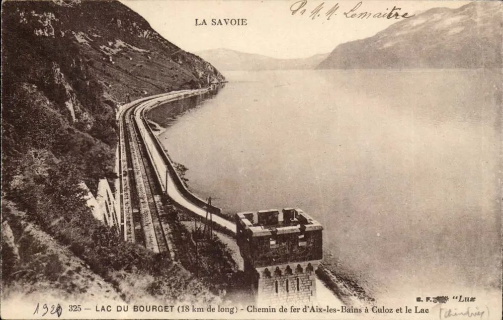 Lac du Bourget — Eisenbahn von Aix-les-Bains nach Culoz — Verlag E.F. 'Luce', n° 325 - Vorderseite