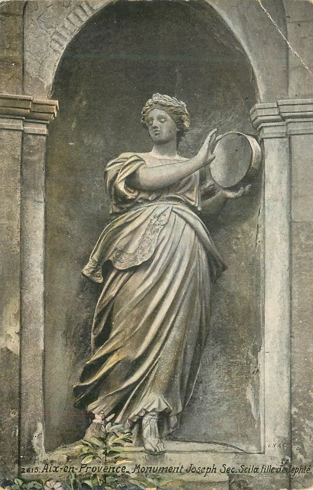 Alaïx-en-Provence — Denkmal Joseph Secila, Tochter von Lephté — Verlag L.V. & Cie, Nr. 2615 - Vorderseite