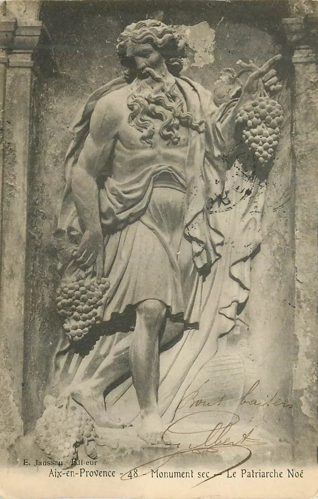 Der Patriarch Noah — Trockenmonument — Aix-en-Provence - 48 — E. Jaussau Verlag - Vorderseite
