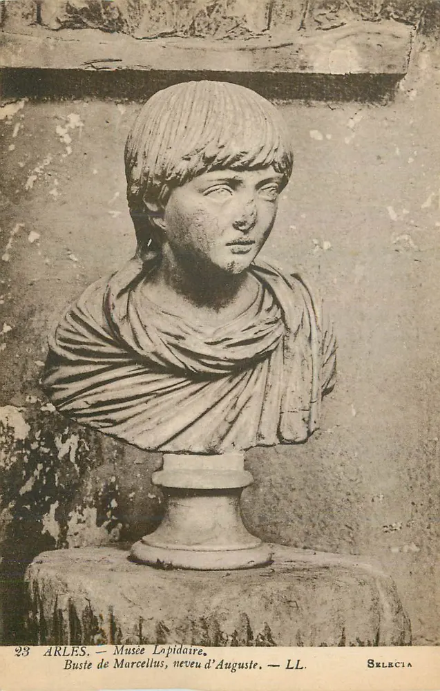 Arles — Busto de Marcellus, sobrinho de Augusto — LL. — Sxlecia - Frente
