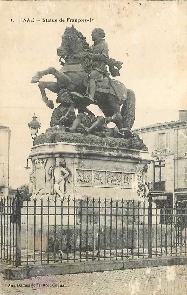 Cognac — Estátua de Francisco I — Montier Suc - Frente