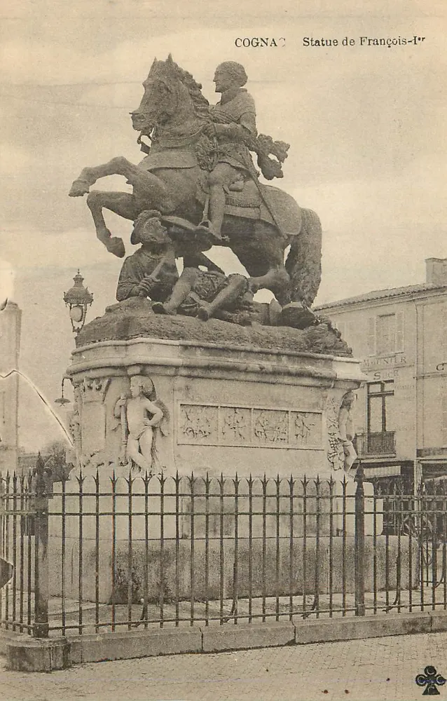 Cognac — Estátua de Francisco Iº — editor Monnier - Frente