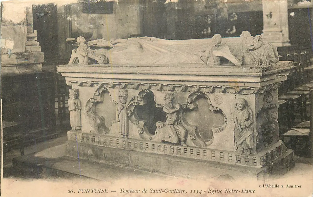 Pontoise — Grabmal von Saint-Gauthier, 1154 — Kirche Notre-Dame - Vorderseite