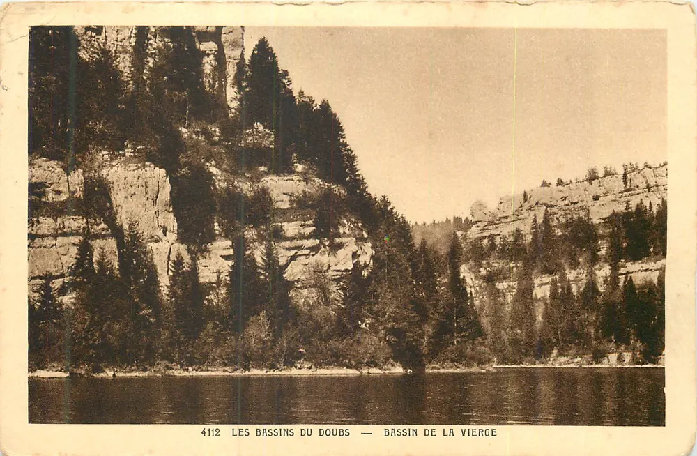 Die Bassins du Doubs — Bassin de la Vierge — n° 4112 - Vorderseite
