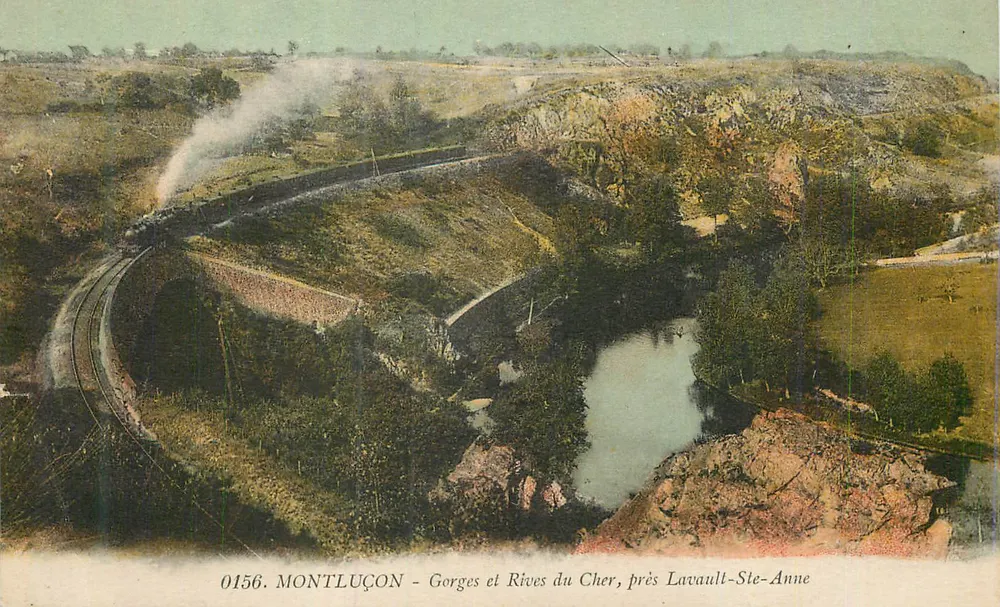 Schluchten und Ufer des Cher, nahe Lavault-Ste-Anne — Montluçon — 0156 - Vorderseite