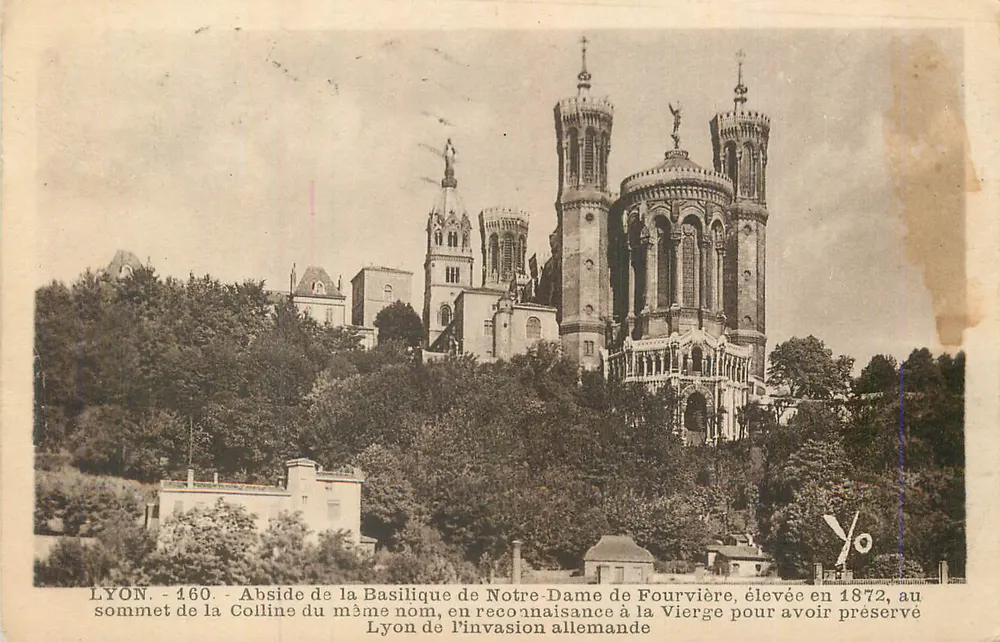 LYON - Abside der Basilika Notre-Dame de Fourvière - anonymer Verlag, n° 460 - Vorderseite