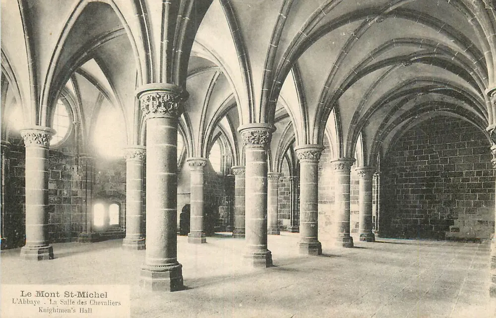 Mont St-Michel — Die Abtei, der Saal der Ritter — Verlag unbekannt - Vorderseite
