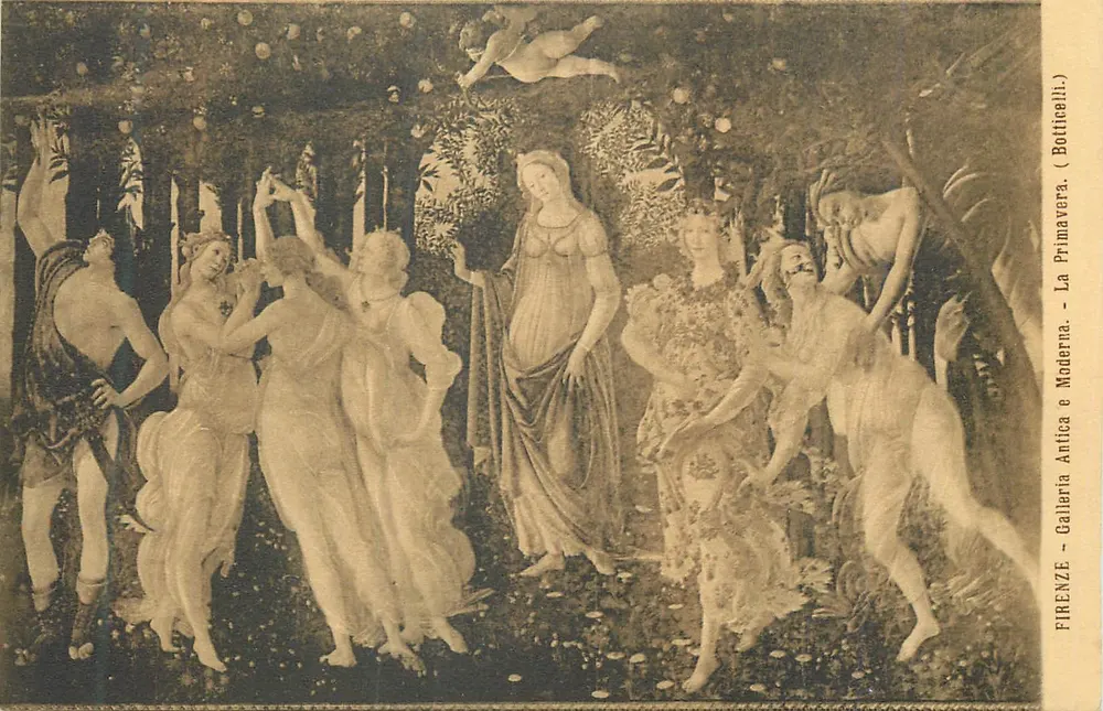 La Primavera — Botticelli — Galeria degli Uffizi, Firenze - Recto