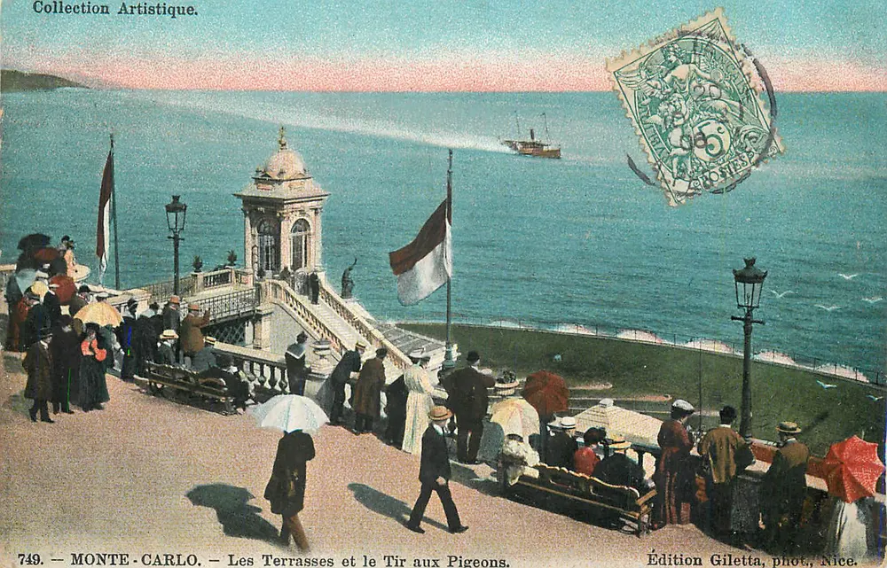 Monte-Carlo — Die Terrassen und das Taubenschuss — Edition Giletta, photo., Nice. - Vorderseite