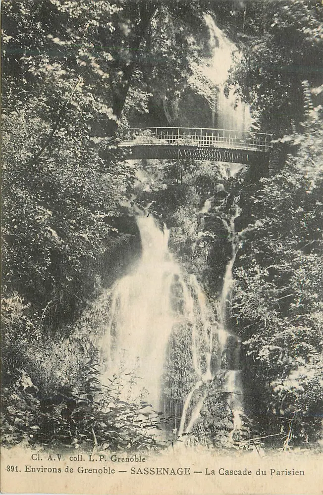 Sassenage — Die Pariser Wasserfälle — Cl. A.V. coll. L.P. Grenoble — n° 391 - Vorderseite