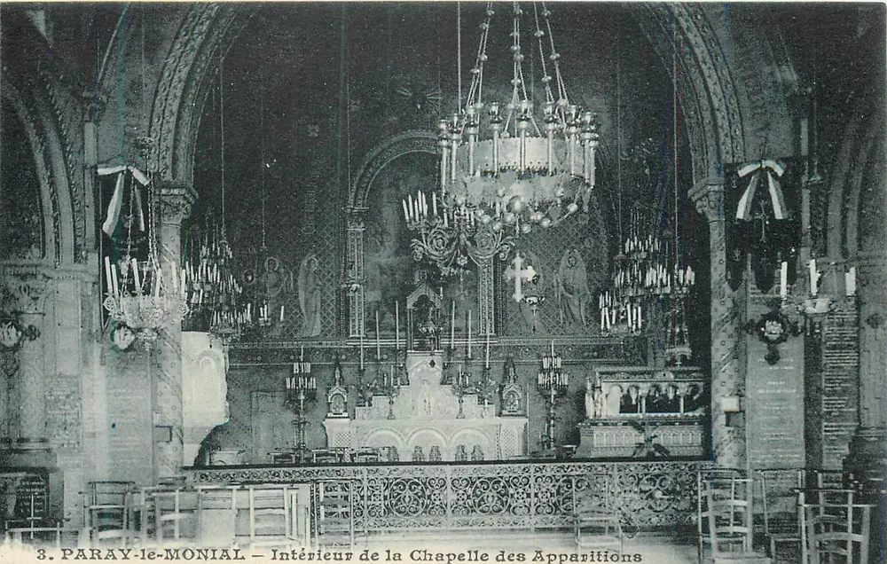 Paray-le-Monial — Innenansicht der Kapelle der Erscheinungen — Verleger: B. M. P. (n°3) - Vorderseite