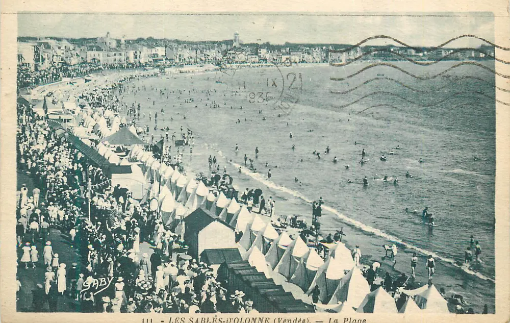Les Sables-d'Olonne (Vendée) — A Praia — Saby - Frente