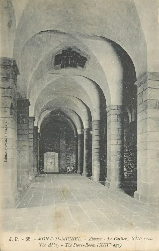 Mont-Saint-Michel - Abtei - Der Keller, 13. Jahrhundert — Sonderausgabe bei der Abtei, n° 65 - Vorderseite
