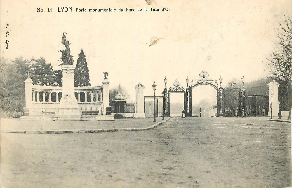 LYON Monumentale Pforte des Parc de la Tête d'Or — F. M. Legon, Nr. 14 - Vorderseite