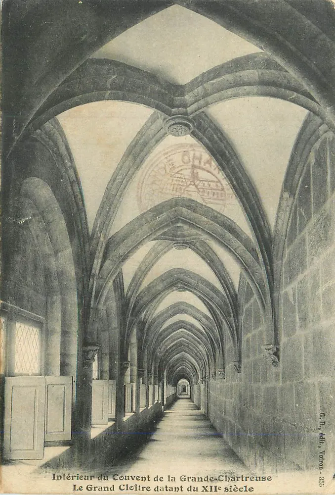 Innenraum des Konvents der Grande-Chartreuse — Der Große Cloister aus dem 12. Jahrhundert — G. P., Verlag, Votton - 353 - Vorderseite