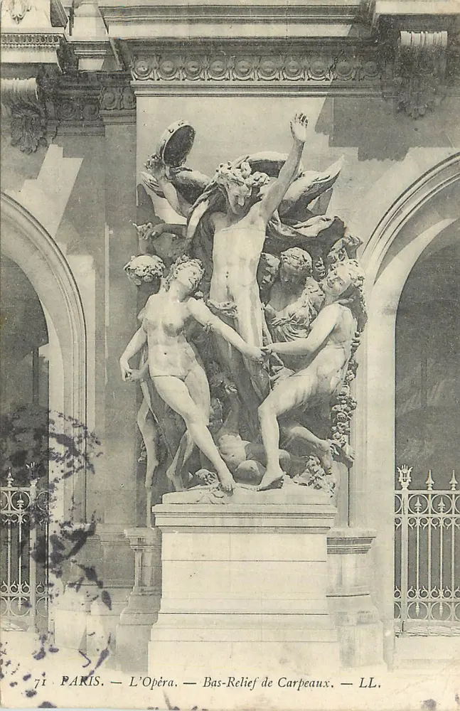 O Ópera — Bas-relief de Carpeaux — LL. - Frente