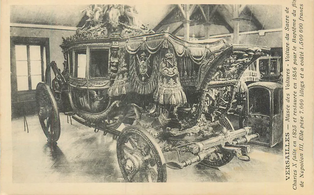 Wagen der Krönung Napoleons III. — Museum von Versailles — Wagen von Karl X. - Vorderseite