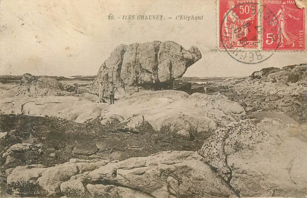 Îles Chausey — L'Éléphant — Wydawca nieznany, nr 20 - Awers