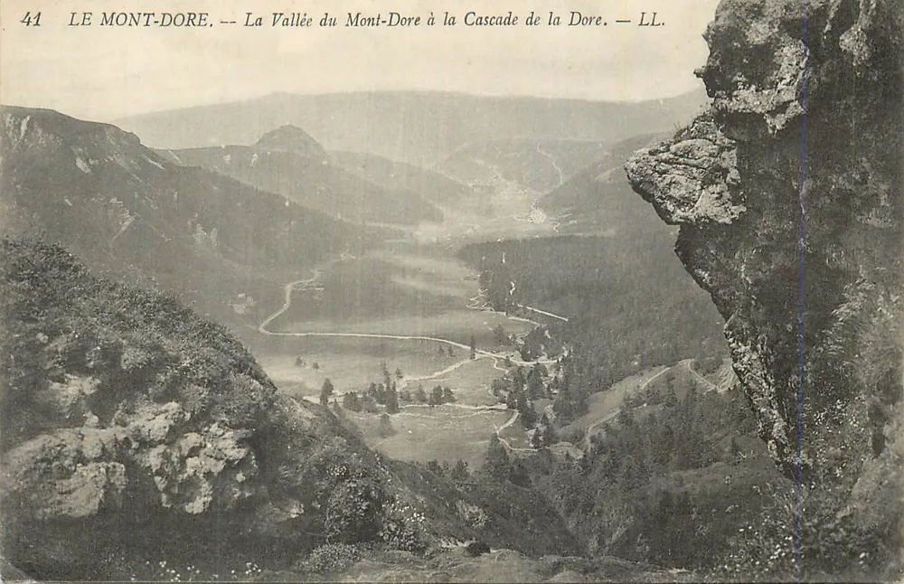 MONT DORE — Ansicht der Talsohle von Mont-Dore bis zur Cascade de la Dore — LL. — Nr. 41 - Vorderseite