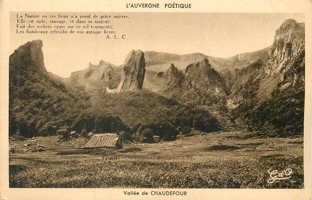 Tal der Chaudefour — Die poetische Auvergne — Verlag G.d'O - Vorderseite