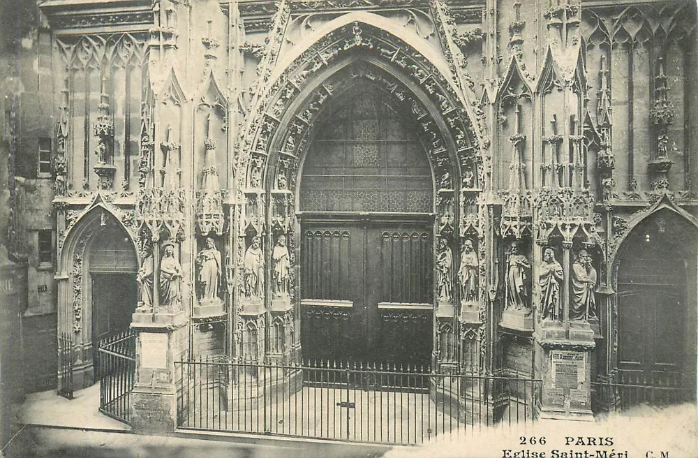 Igreja de Saint-Méri — Paris — C.M. n°266 - Frente