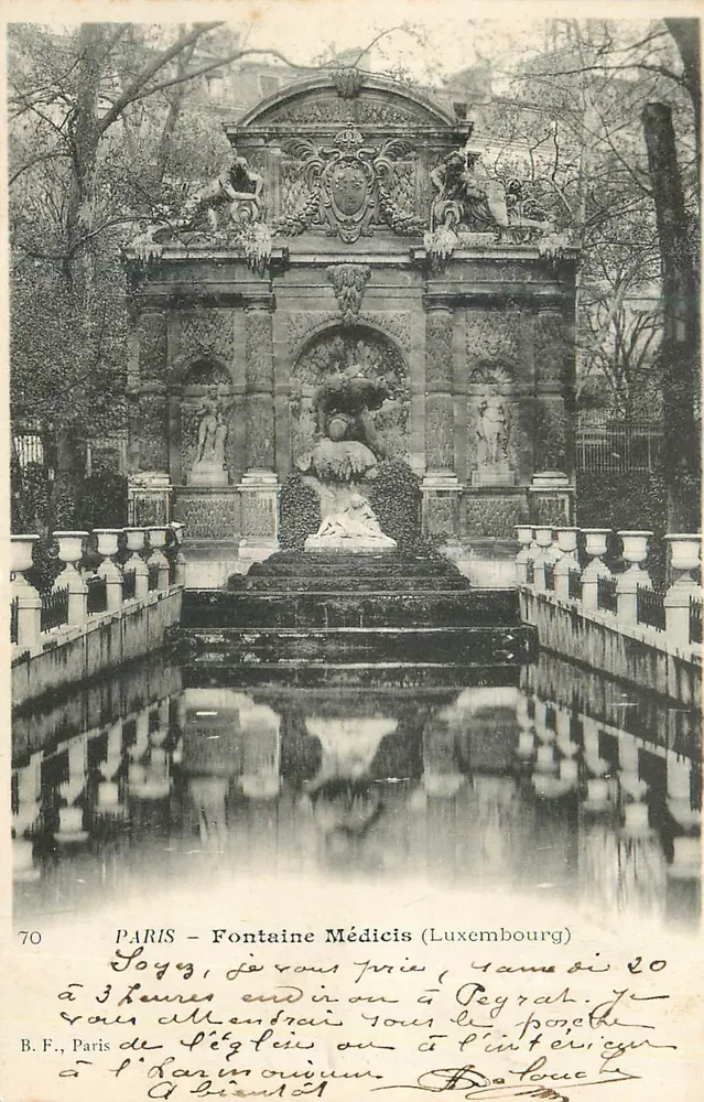 Paris - Fontäne Medicis (Luxembourg) - Vorderseite