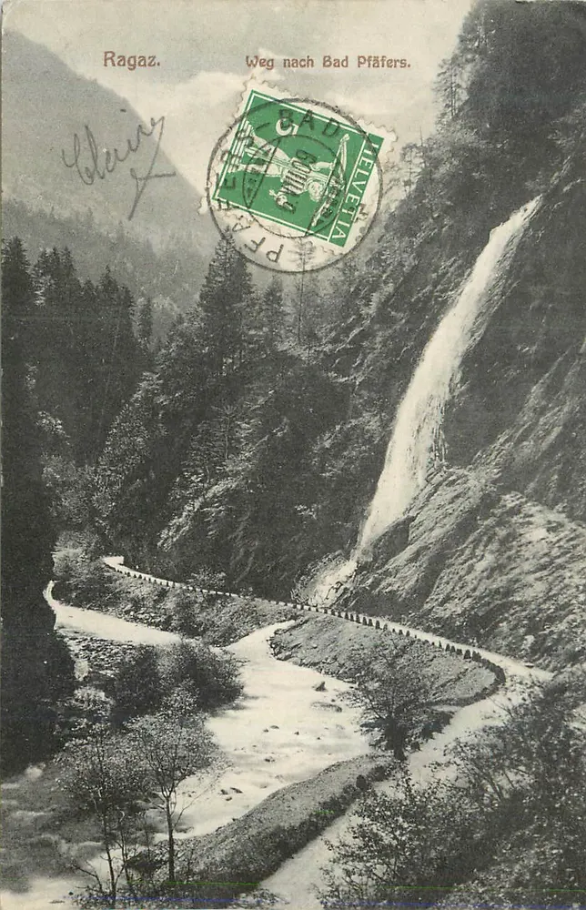 Ragaz — Chemin vers Bad Pfäfers — éditeur inconnu - Recto