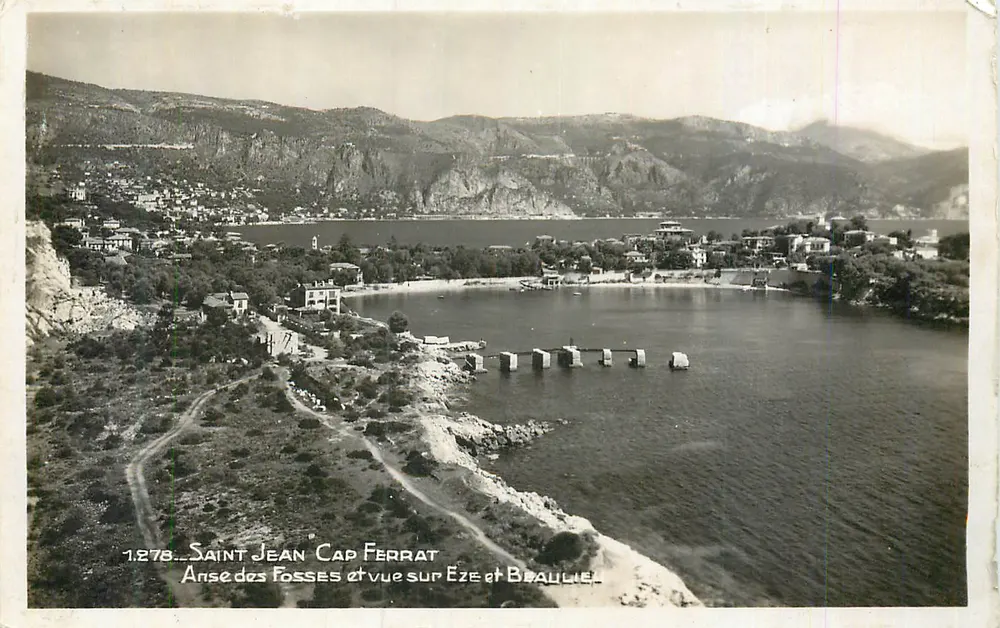 Saint Jean Cap Ferrat — Anse des Fosses und Aussicht auf Èze und Beaulieu — n° 1278 - Vorderseite