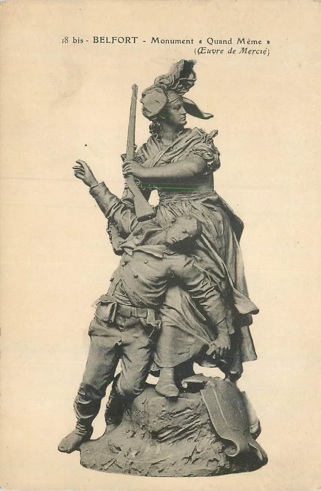 Belfort - Denkmal « Quand Même » — Werk von Mercié, Serie 18 bis - Vorderseite