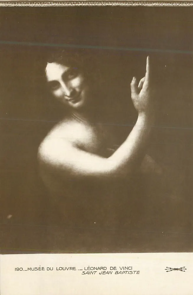 Heiliger Johannes der Täufer — Leonardo da Vinci — Louvre-Museum - Vorderseite
