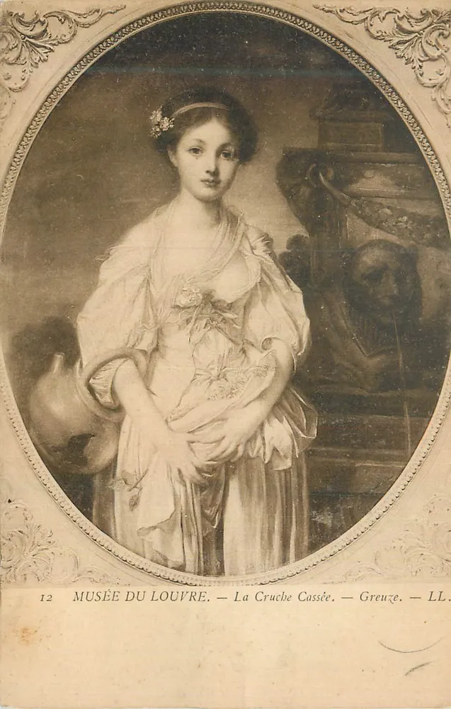 Das zerbrochene Gefäß — Greuze — Louvre-Museum — n°12 - Vorderseite