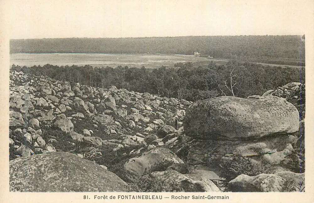 Floresta de FONTAINEBLEAU — Rocher Saint-Germain — n°81 - Frente