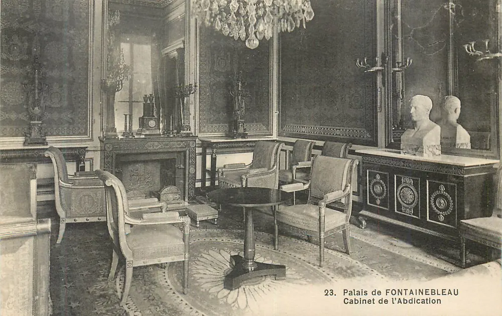 Schloss FONTAINEBLEAU — Cabinet der Abdikation — Nr. 23 - Vorderseite