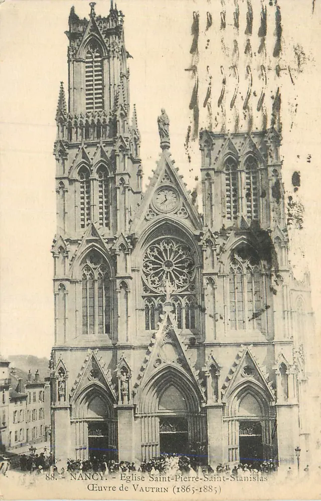 Nancy — Kirche Saint-Pierre-Saint-Stanislas — Werk von Vautrin (1865-1885) - Vorderseite