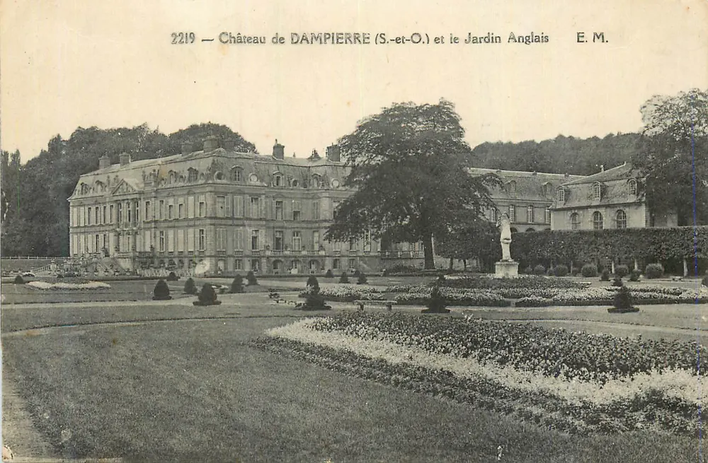 Schloss DAMPIERRE (S.-et-O.) und der englische Garten — E.M. Nr. 2219 - Vorderseite